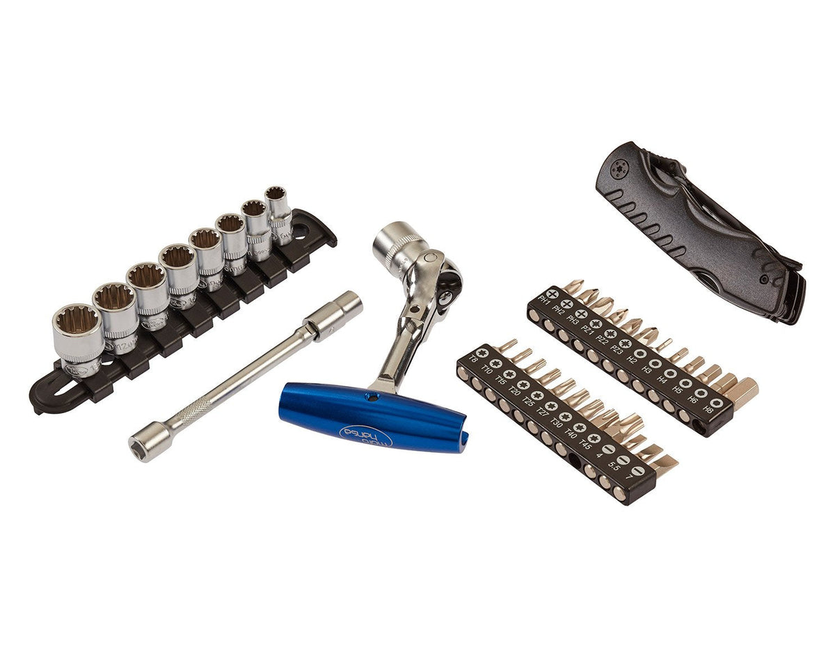TROUSSE À OUTILS MOTOHANSA PRO ENDURO 38 PIÈCES TRIPLE BLACK