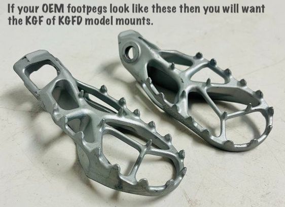 REPOSE-PIEDS FLEX-MOUNT MOTION FACTORY RACING KTM / HUSQVARNA / GAS GAS 2023+ - BETA 2020+ (KGF)