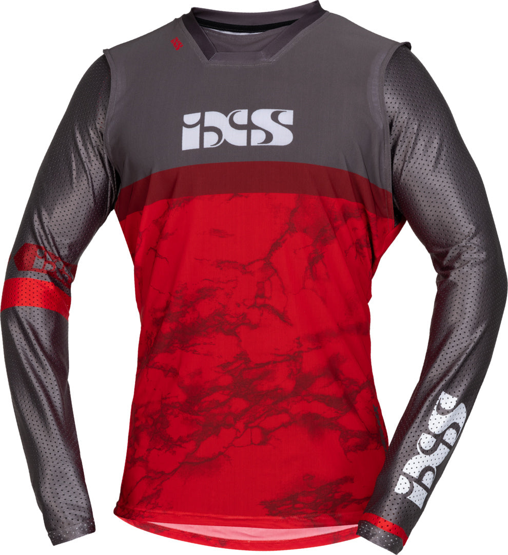 IXS MX JERSEY TRIGGER ROUGE-GRIS
