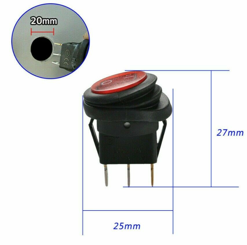 INTERRUPTEUR A BASCULE LED ARX