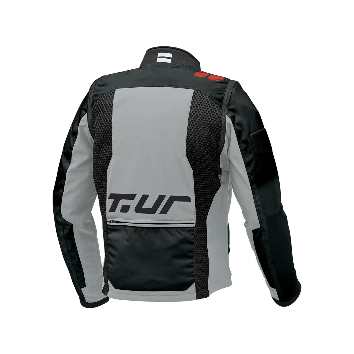 VESTE TUR J-THREE ARM LINK - Gris clair / Rouge