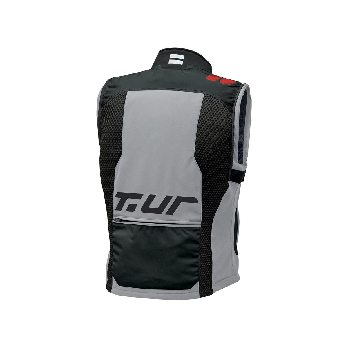 VESTE TUR J-THREE ARM LINK - Gris clair / Rouge