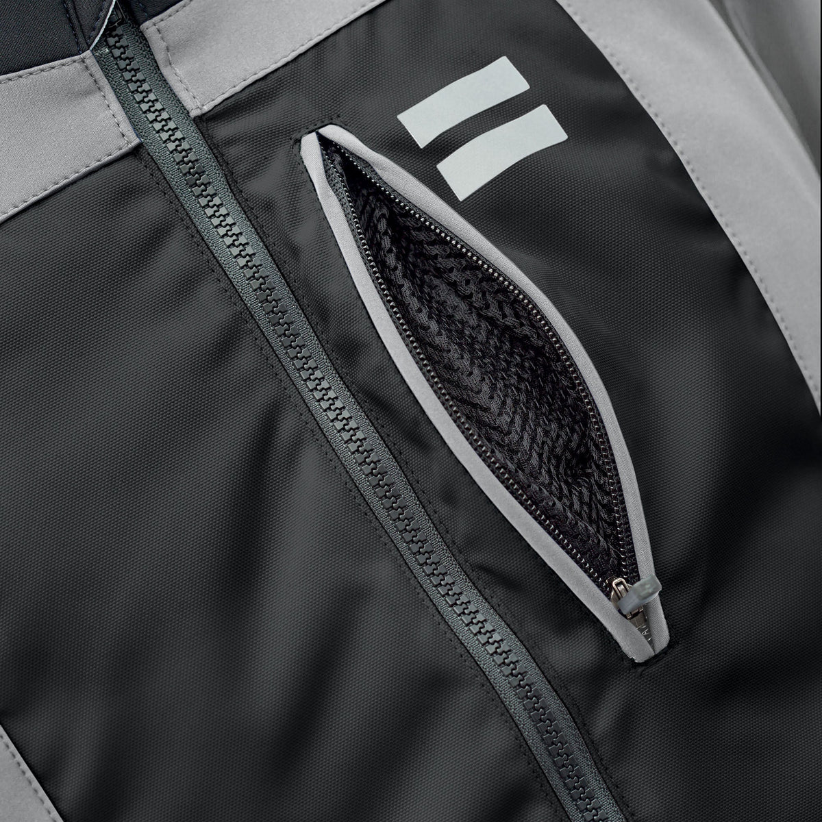VESTE TUR J-THREE ARM LINK - Gris clair / Rouge