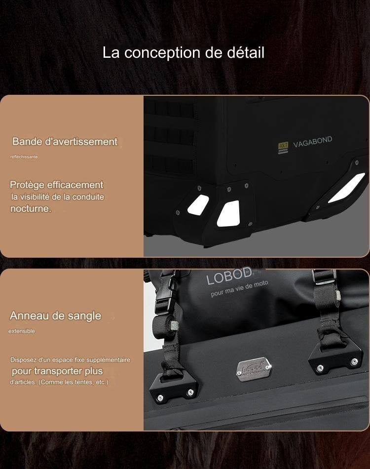 Valise Semi rigide Wanderer Loboo 30L+40L TRIUMPH TIGER 900 Rally Pro (2021- )