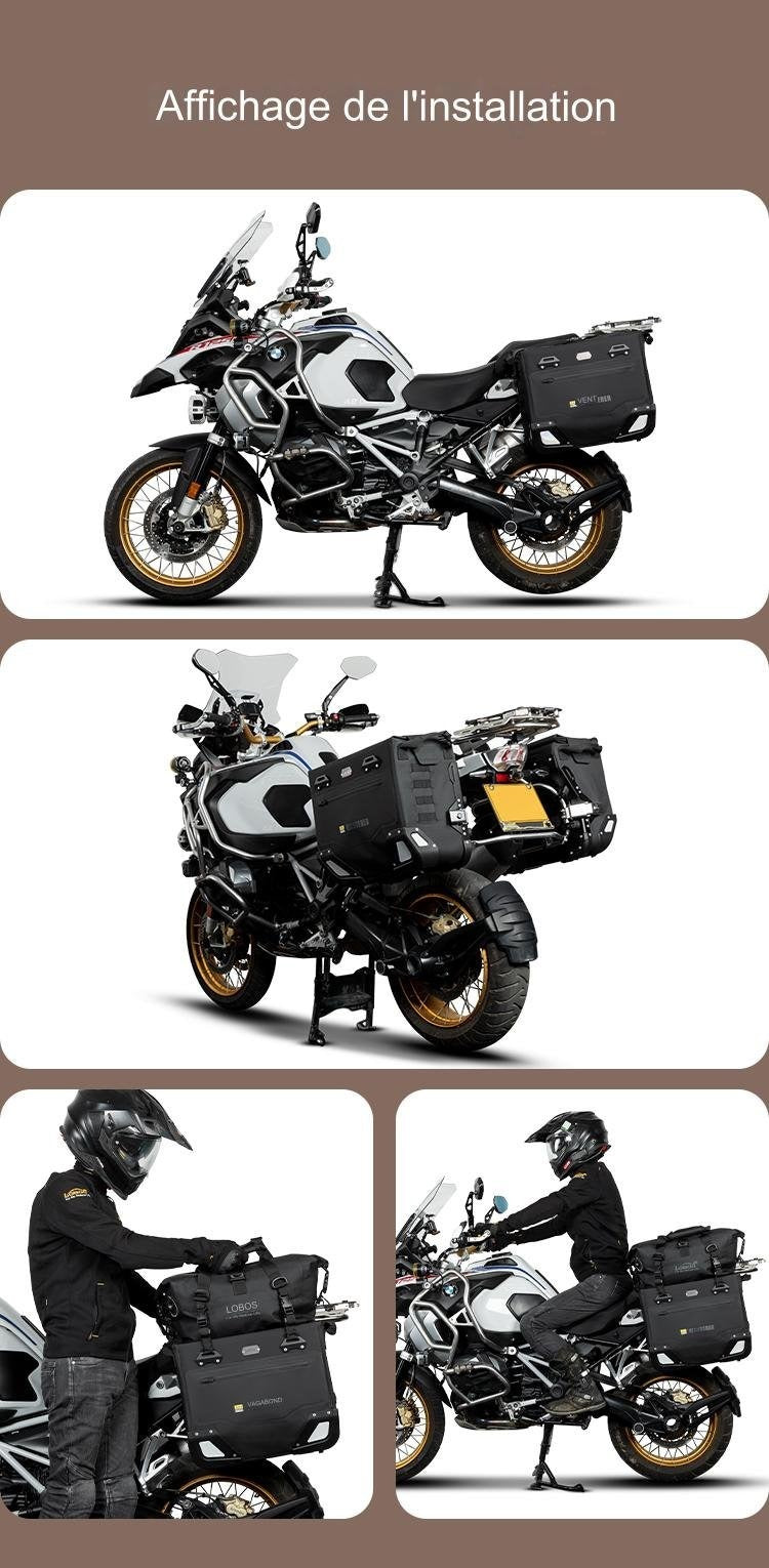Valise Semi rigide Wanderer Loboo 30L+40L TRIUMPH TIGER 900 Rally Pro (2021- )