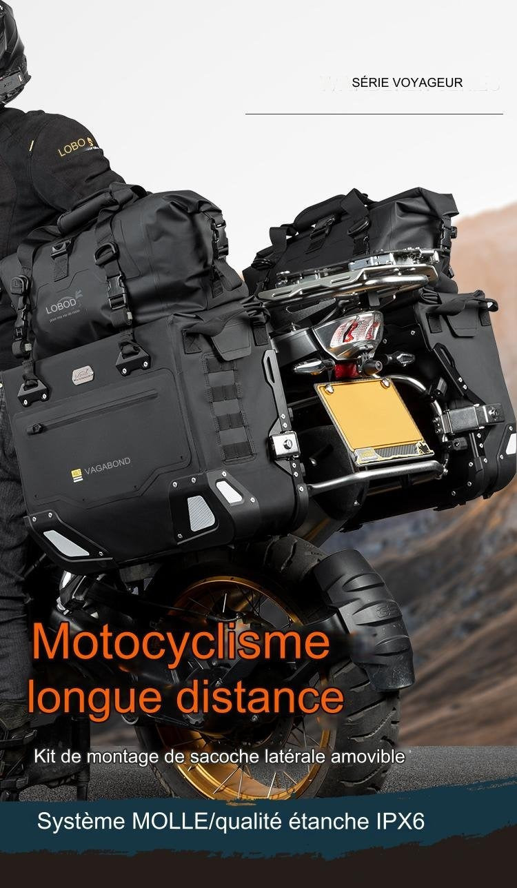 Valise Semi rigide Wanderer Loboo 30L+40L TRIUMPH TIGER 900 Rally Pro (2021- )