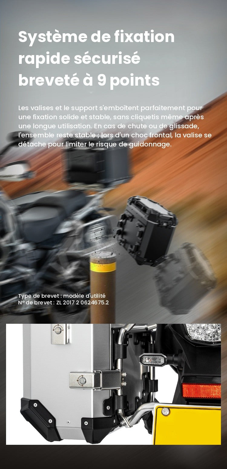 Valise aluminium Conqueror Loboo 30L+35L Triumph Tiger 900 Rally Pro (2020- )