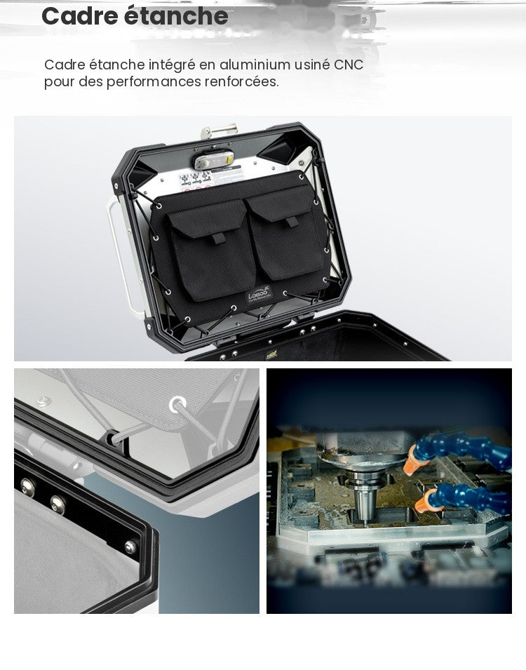 Valise aluminium Conqueror Loboo 30L+35L Triumph Tiger 900 Rally Pro (2020- )