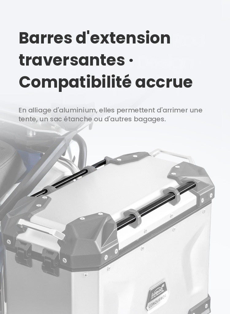 Valise aluminium Conqueror Loboo 30L+35L Triumph Tiger 900 Rally Pro (2020- )