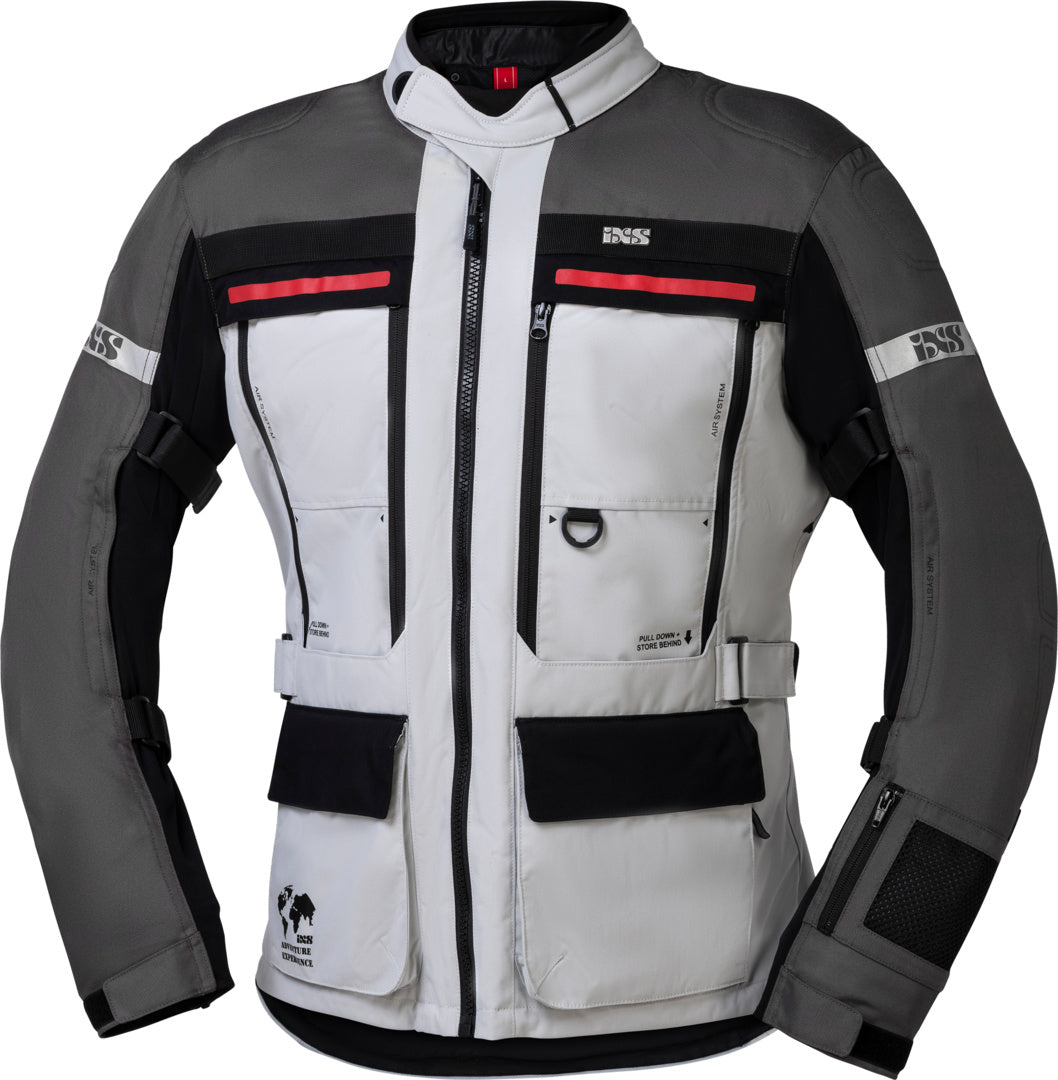 IXS TOUR VESTE MONTEVIDEO-ST 3.0 GRIS CLAIR-GRIS FONCÉ-NOIR