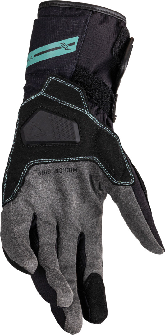 LEATT GLOVE ADV 6.5 HYDRADRI WOMEN V26 STEALTH BLACK-TURQUOISE