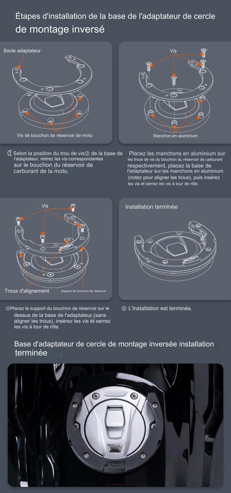 Sacoche de réservoir Loboo BTB10SBK