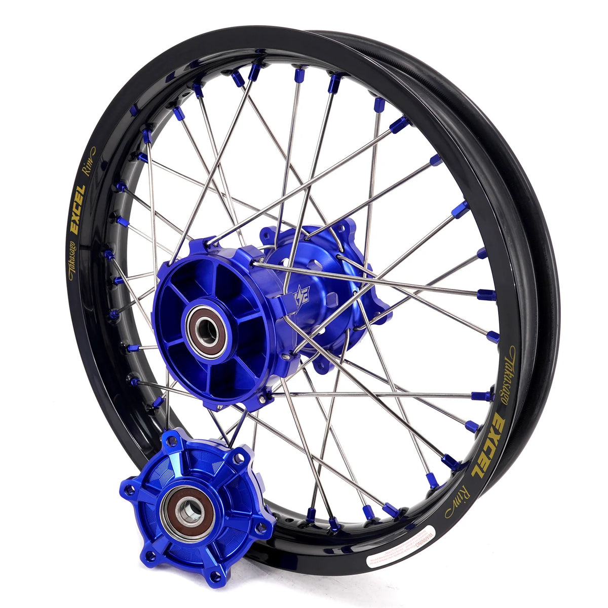 ROUE AV & AR CHAMBRE A AIR KKE RACING YAMAHA TENERE 700 (2019- ) - BLEU