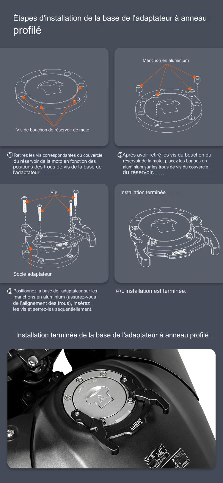 Sacoche de réservoir Loboo BTB10SBK