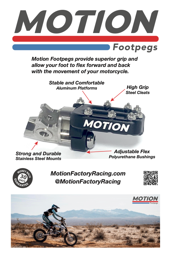 REPOSE-PIEDS FLEX-MOUNT MOTION FACTORY RACING BMW R 1200 / 1250 / 1300 GS - F 750 / 800 / 850 / 900 GS (BGS)