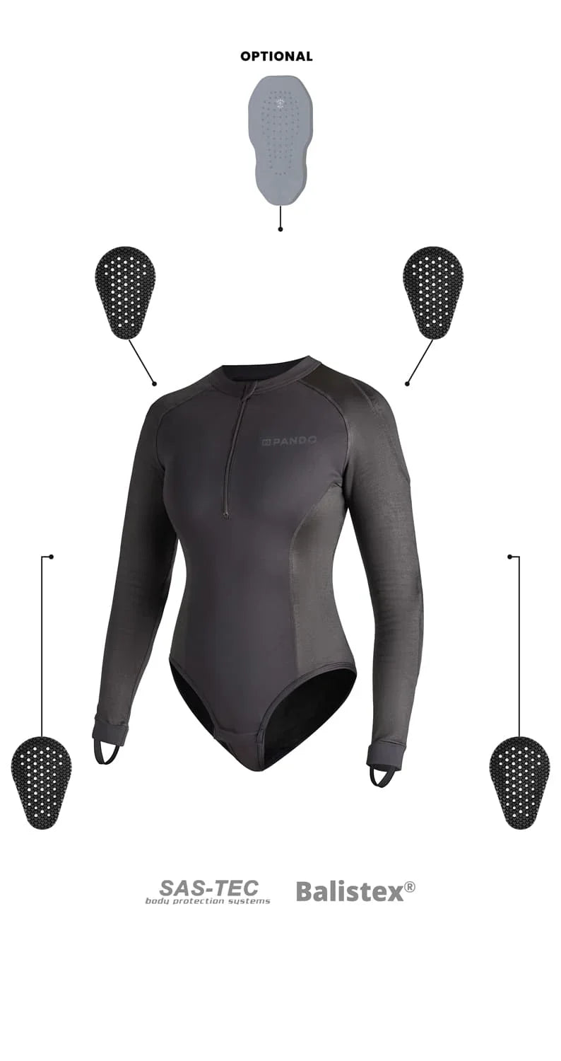 SOUS-VÊTEMENT PANDO MOTO SHELL WW 02 FEMME - Noir