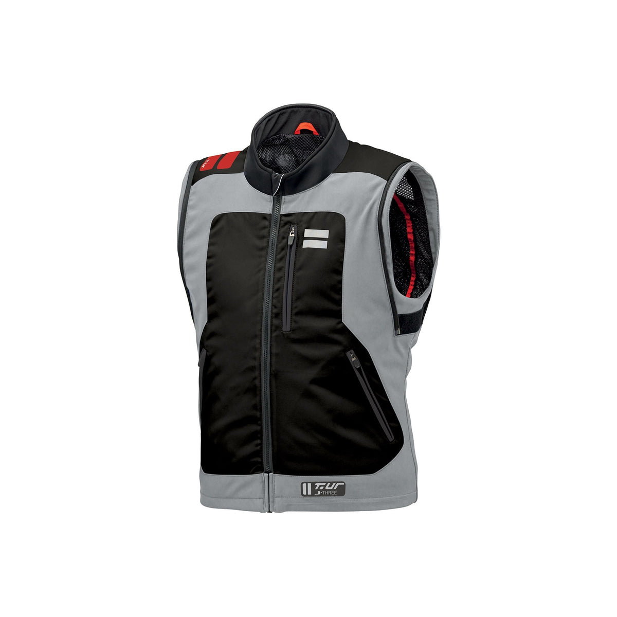VESTE TUR J-THREE ARM LINK - Gris clair / Rouge