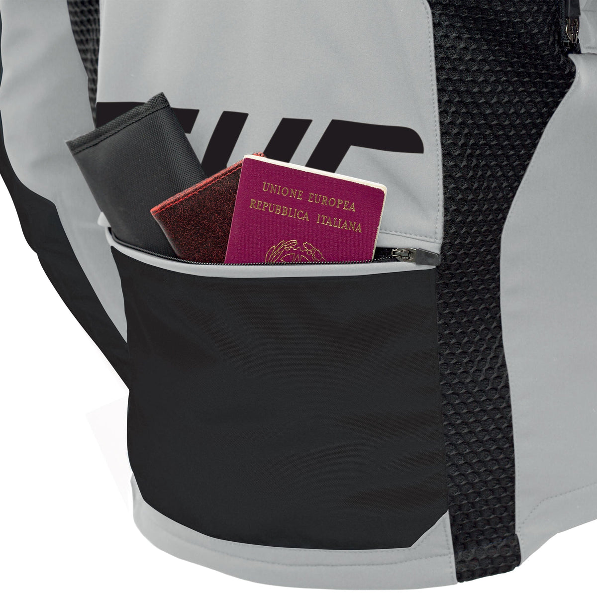VESTE TUR J-THREE ARM LINK - Gris clair / Rouge