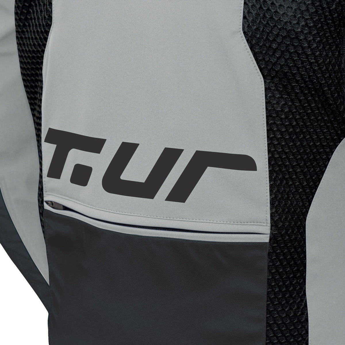 VESTE TUR J-THREE ARM LINK - Gris clair / Rouge