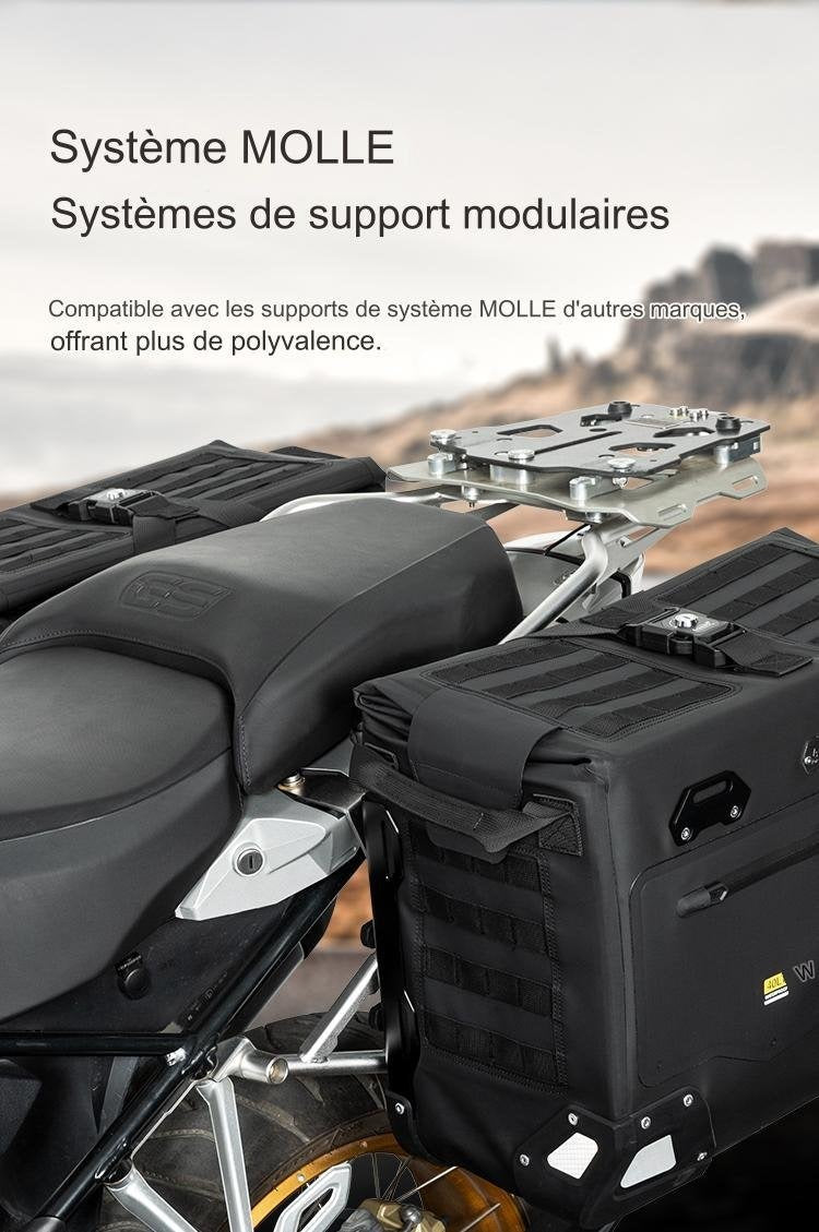 Valise Semi rigide Wanderer Loboo 30L+40L TRIUMPH TIGER 900 Rally Pro (2021- )