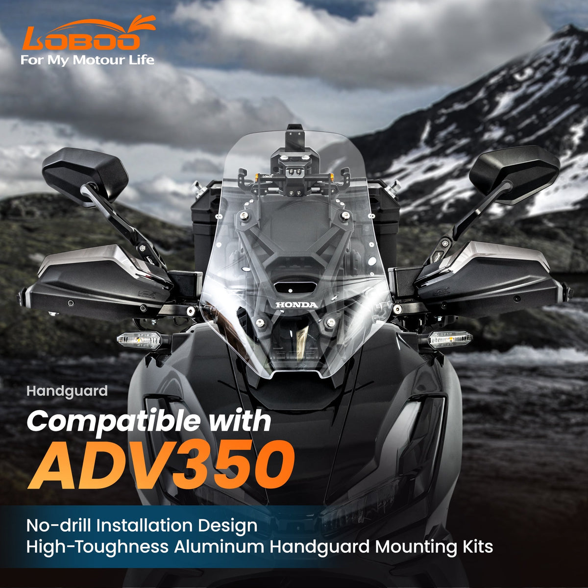 PROTÈGE-MAINS LOBOO HONDA ADV350 (2025- )