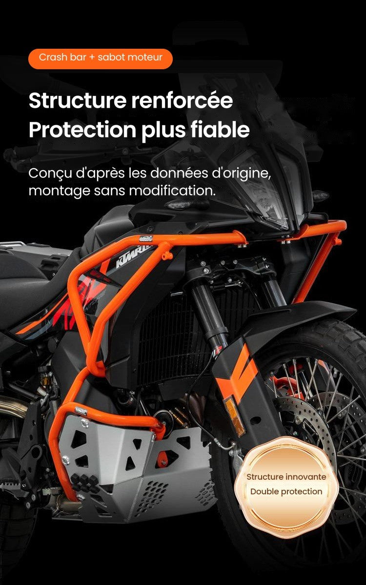 CRASH BAR BAS + SABOT MOTEUR LOBOO KTM 790 ADVENTURE R (2019-2022)