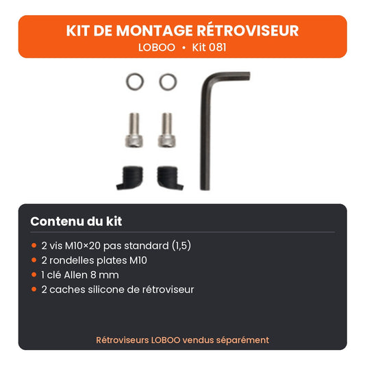 KIT DE MONTAGE RÉTROVISEUR LOBOO BMW F 800 GS (2014- )