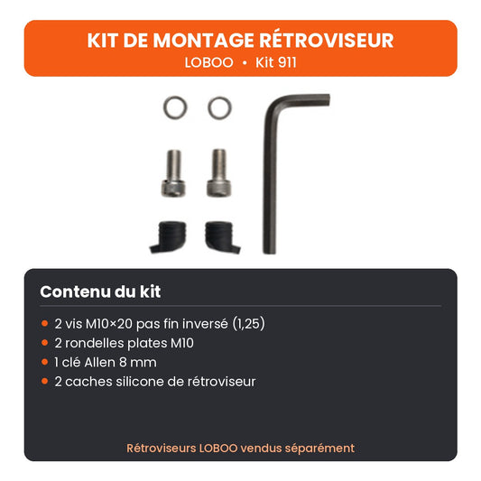 KIT DE MONTAGE RÉTROVISEUR LOBOO TRIUMPH TIGER 900 GT / RALLY PRO (2019- )