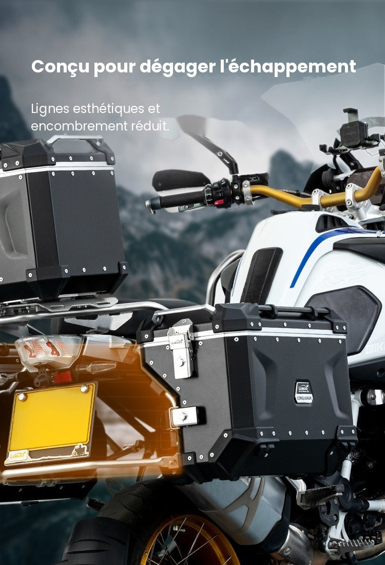 Valise aluminium Conqueror Loboo 38L+45L BMW S1000XR (2021- )