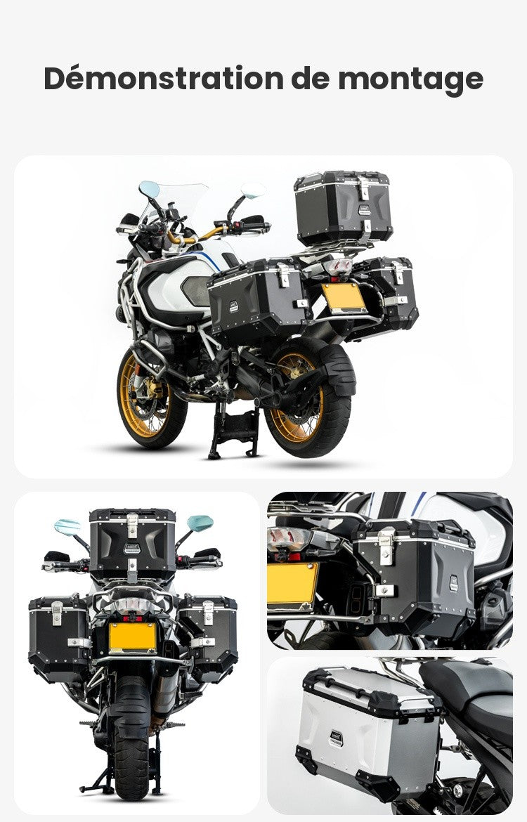 Valise aluminium Conqueror Loboo 38L+45L BMW S1000XR (2021- )