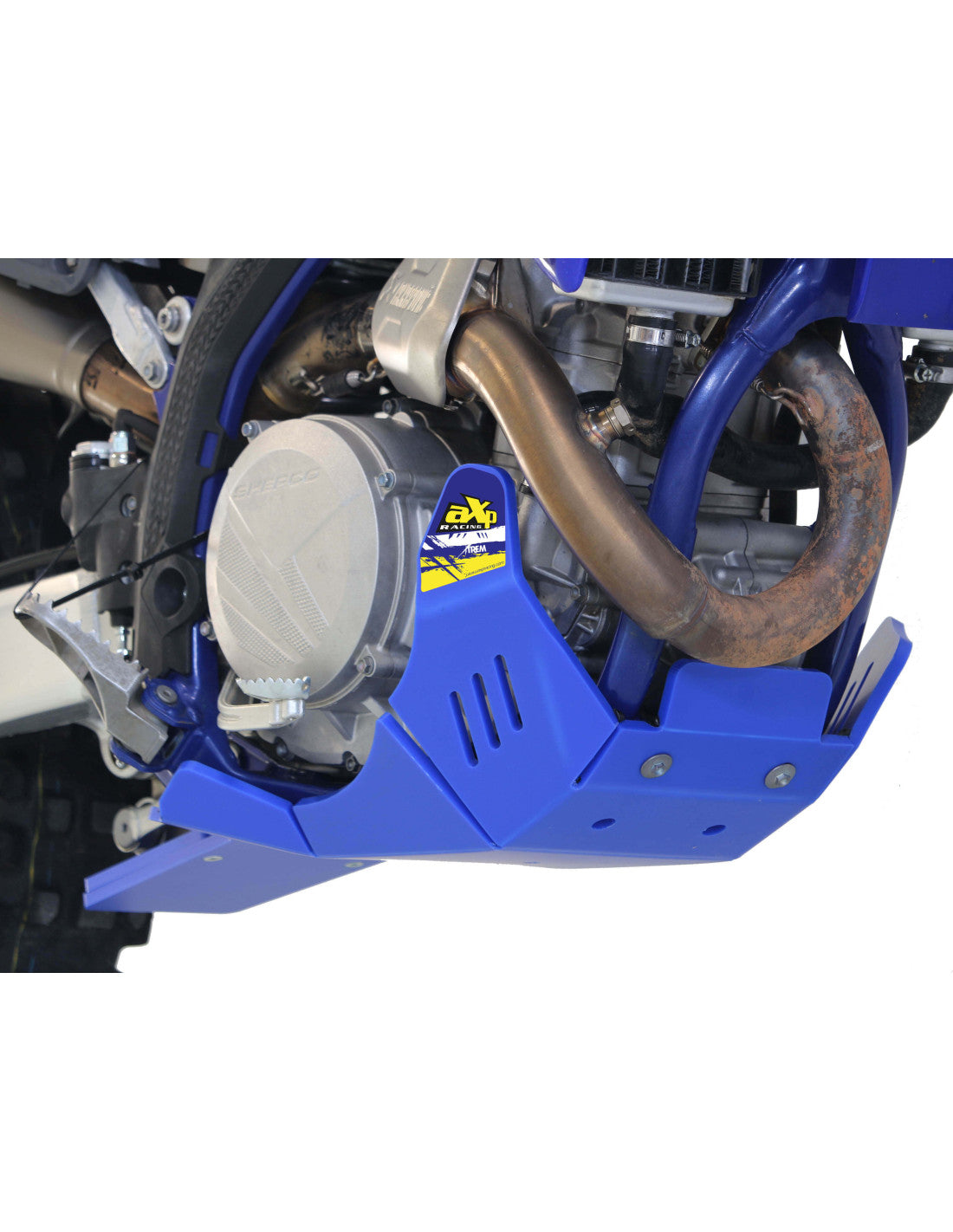 SABOT HARD ENDURO PEHD 8MM AVEC PROTECTION DE BIELLETTE AXP RACING SHERCO SEF 450 (2025-2026)