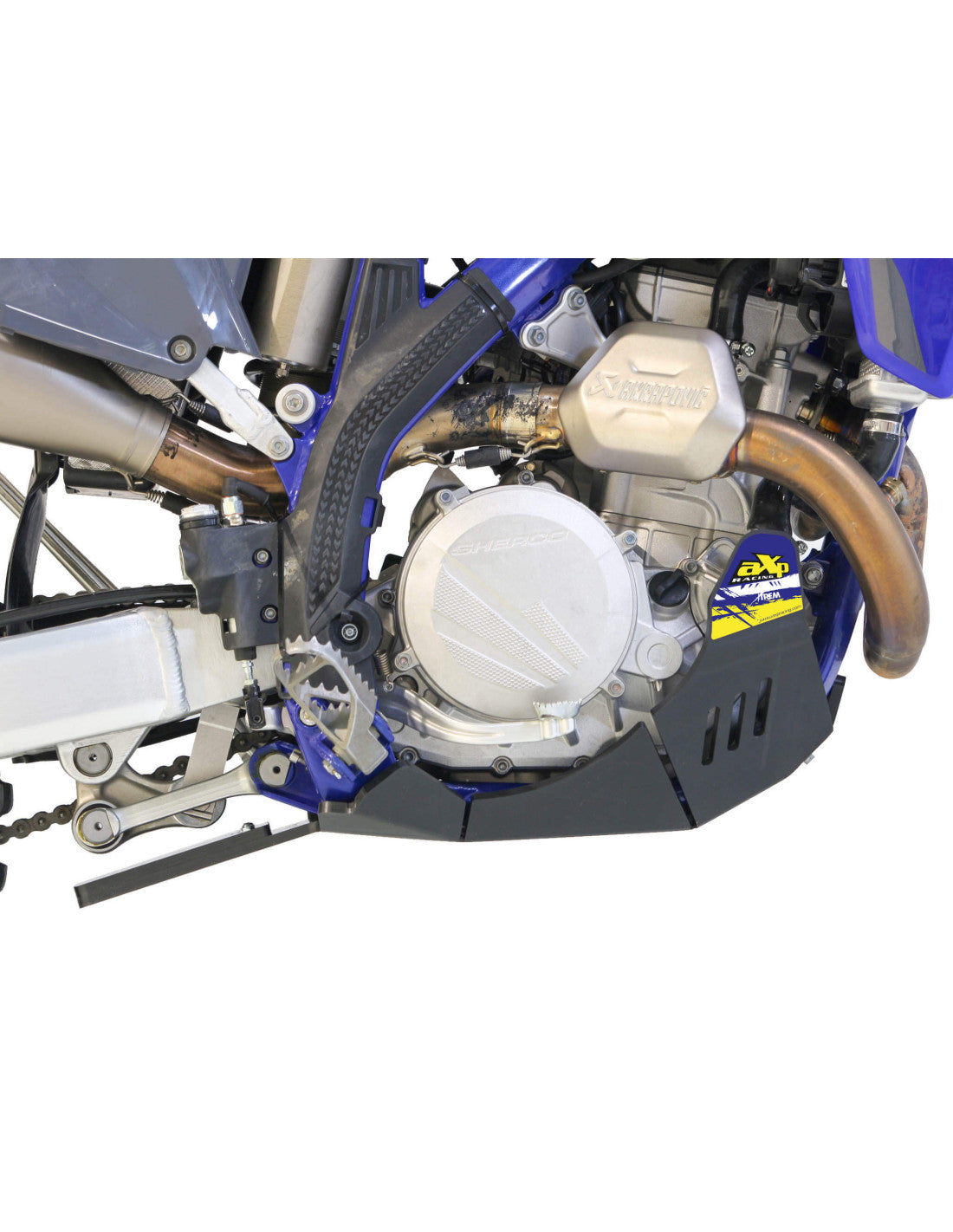SABOT HARD ENDURO PEHD 8MM AVEC PROTECTION DE BIELLETTE AXP RACING SHERCO SEF 450 (2025-2026)