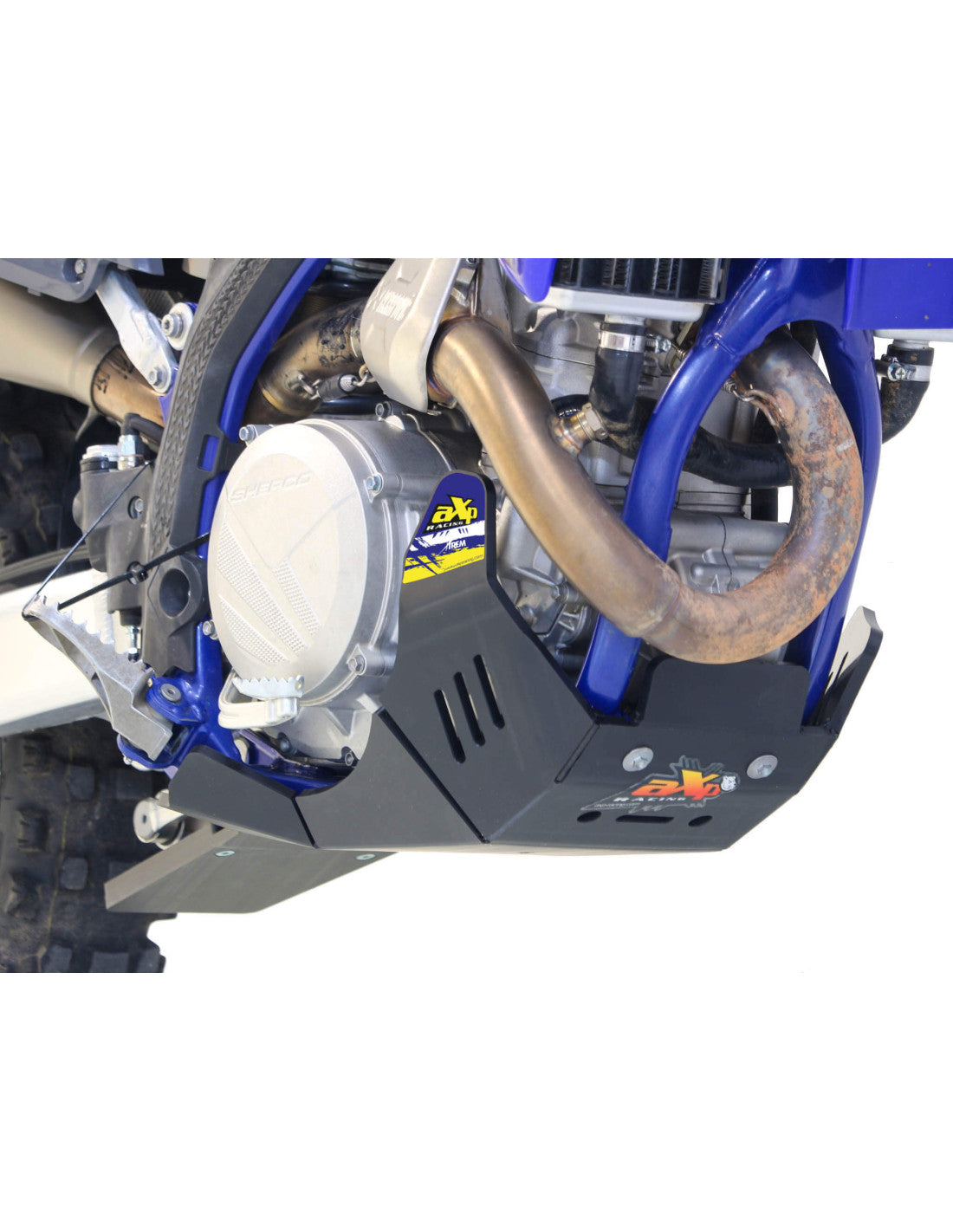 SABOT HARD ENDURO PEHD 8MM AVEC PROTECTION DE BIELLETTE AXP RACING SHERCO SEF 450 (2025-2026)