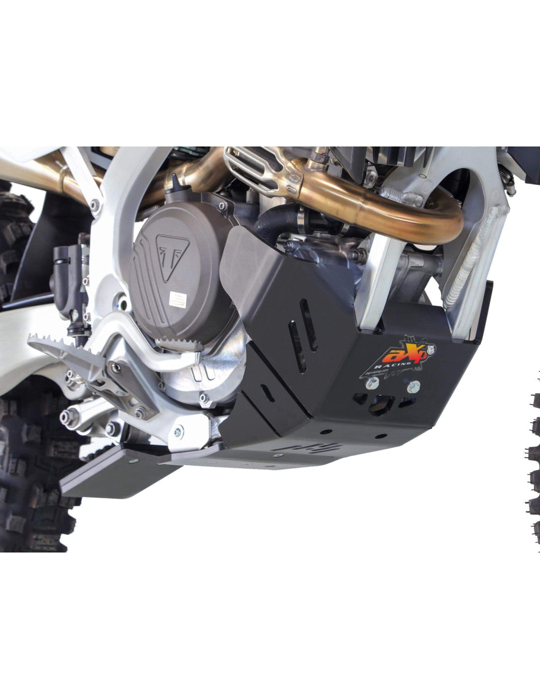 SABOT HARD ENDURO PEHD 8MM AVEC PROTECTION DE BIELLETTE AXP RACING TRIUMPH TF 250-X (2025-2026)