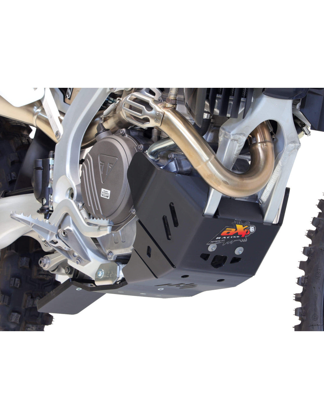 SABOT HARD ENDURO PEHD 8MM AVEC PROTECTION DE BIELLETTE AXP RACING TRIUMPH TF 450-E (2025-2026)